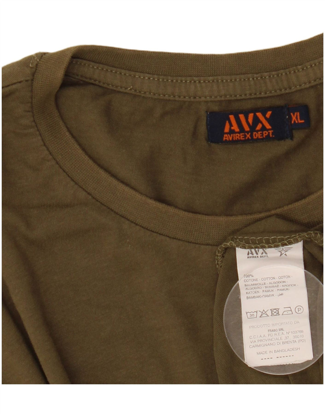 Ανδρικό T-Shirt Avirex Top XL Πράσινο βαμβακερό