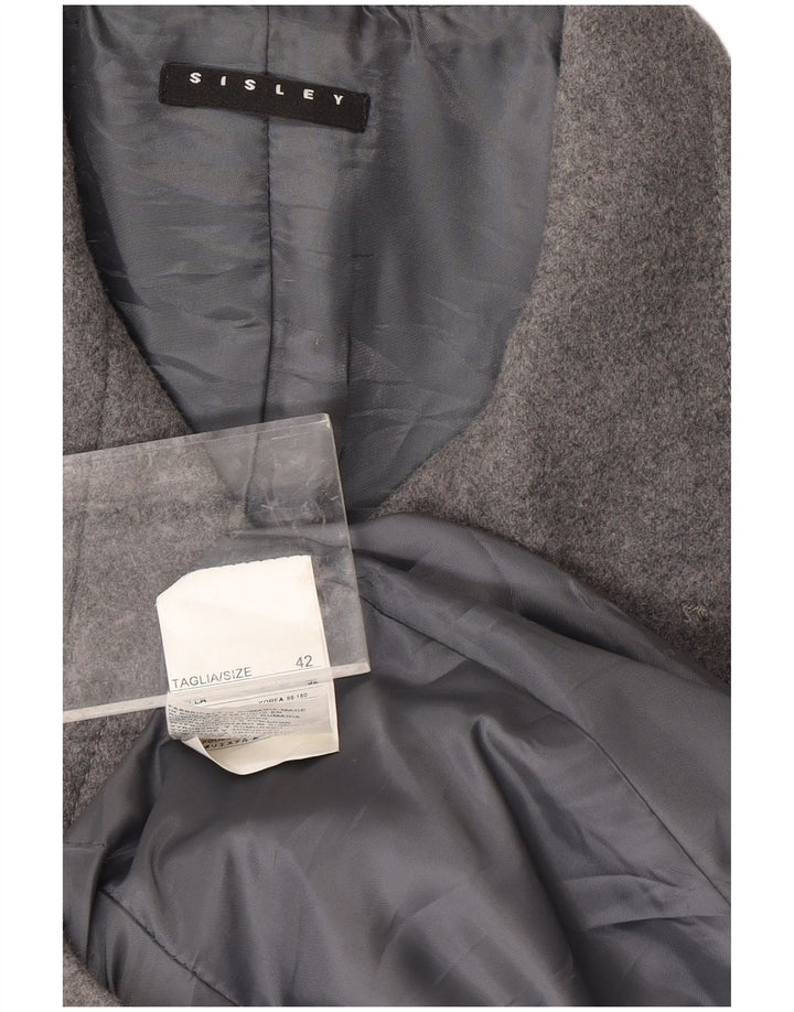 Γυναικείο παλτό SISLEY IT 42 Μαλλί μεσαίου γκρι
