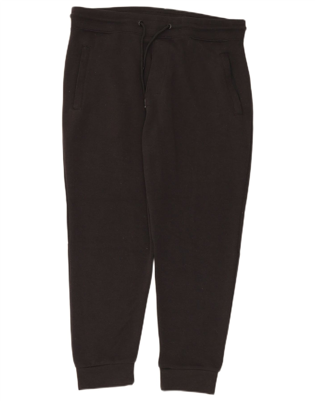 ZARA Γυναικεία αθλητική φόρμα Παντελόνια Joggers UK 14 Large Black Polyester