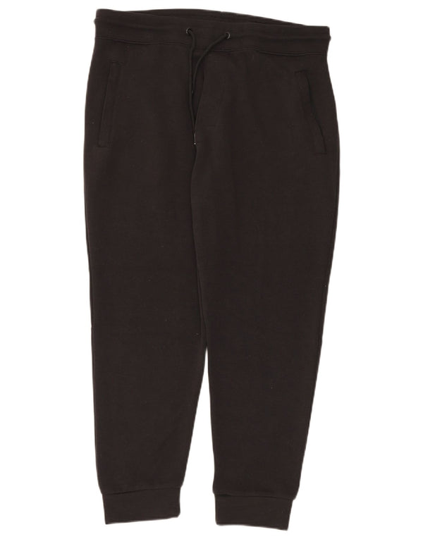ZARA Γυναικεία αθλητική φόρμα Παντελόνια Joggers UK 14 Large Black Polyester