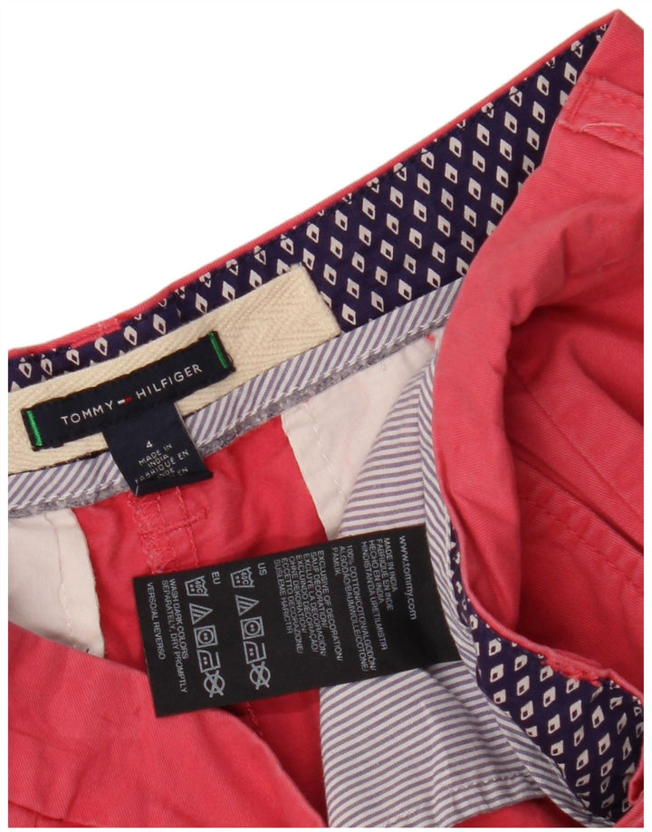 TOMMY HILFIGER Γυναικείο σορτς Chino US 4 Small W30 Ροζ βαμβακερό