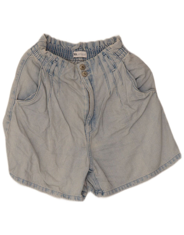 Zara Γυναικείο τζιν σορτς EU 38 Small W28 Μπλε βαμβακερό