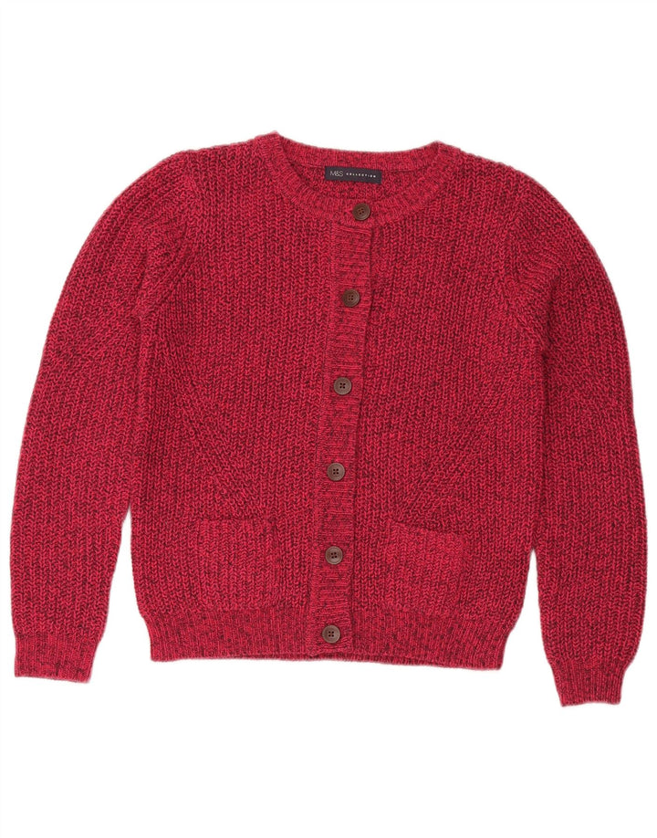 Marks & Spencer Γυναικείο πουλόβερ με ζακέτα UK 10 Small Pink Flecked
