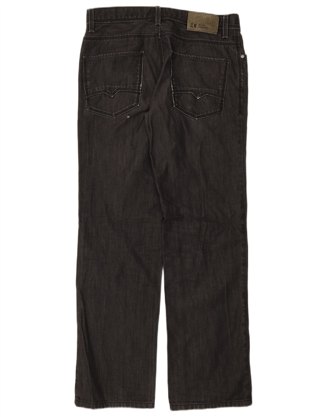 HUGO BOSS Γυναικείο ίσιο τζιν W33 L32 Γκρι βαμβακερό