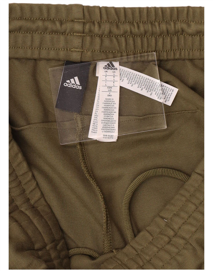 Ανδρική αθλητική φόρμα ADIDAS Παντελόνι Large Khaki Rayon
