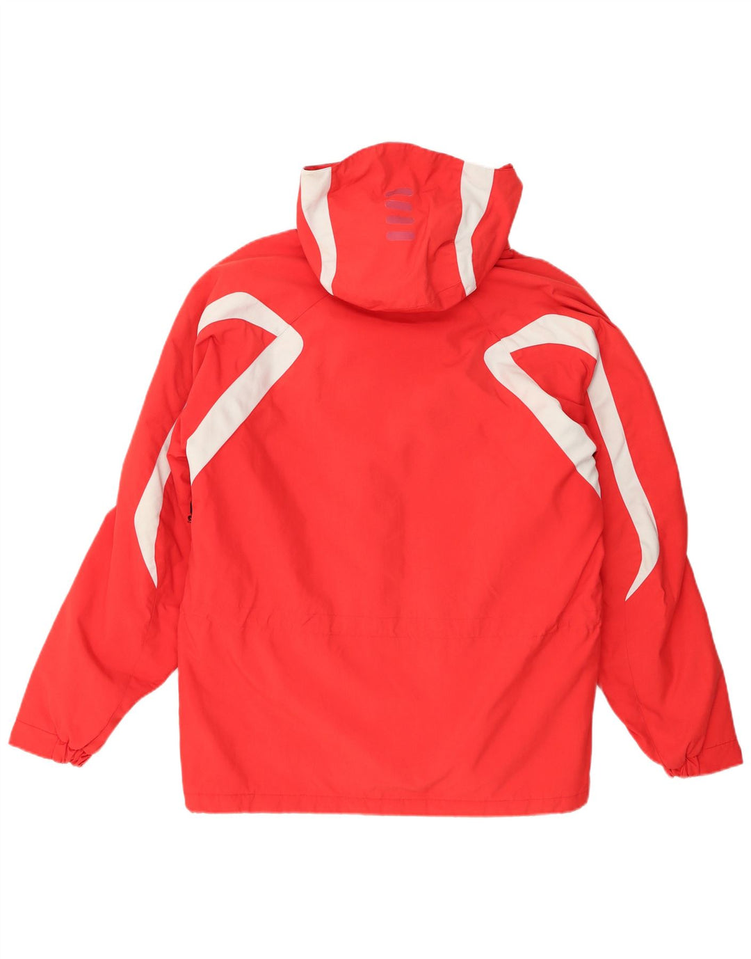Fila Ανδρικό μπουφάν σκι με κουκούλα UK 38 Medium Red Colorblock Nylon