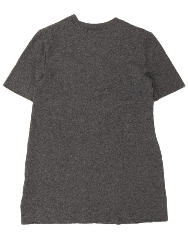 Γυναικείο κοντομάνικο φόρεμα Zara UK 10 Small Grey Polyester