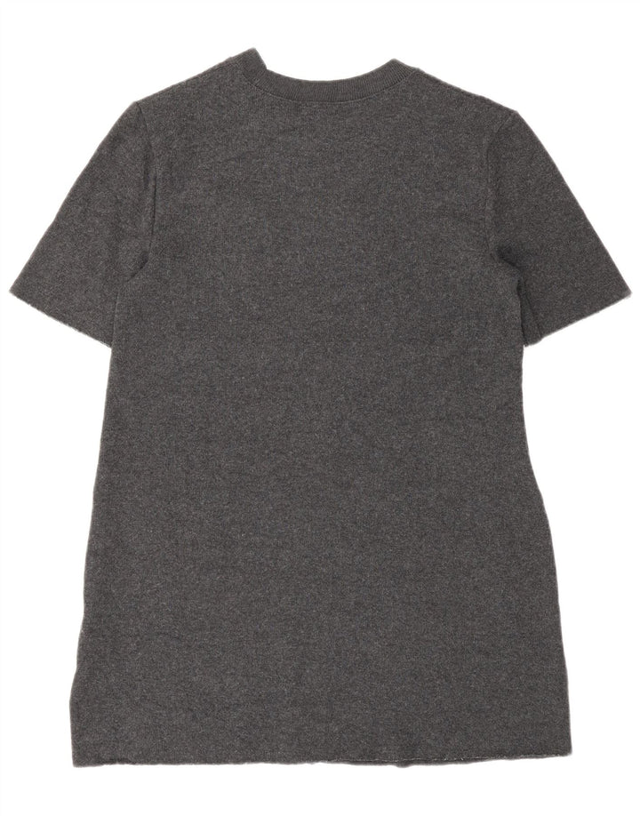 Γυναικείο κοντομάνικο φόρεμα Zara UK 10 Small Grey Polyester