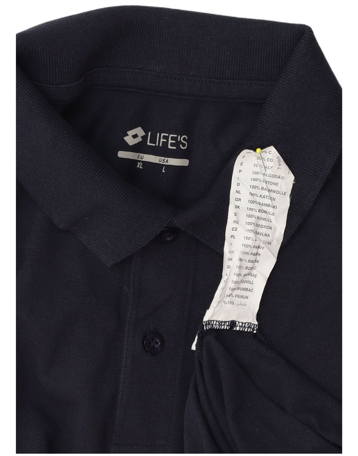 Lotto Ανδρικό πουκάμισο Polo XL Navy Blue Cotton