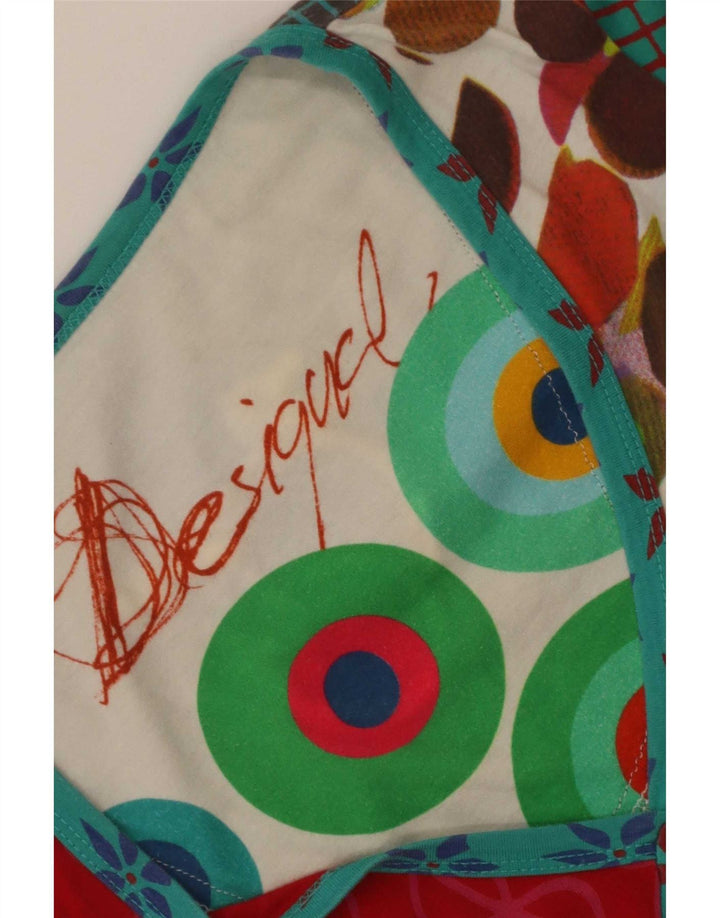 Desigual Γυναικείο Τοπ UK 12 Medium πολύχρωμο Floral