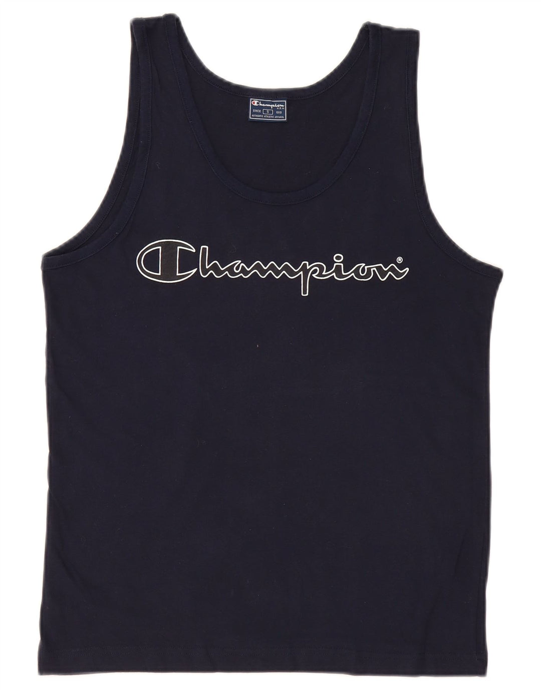 Ανδρικό γραφικό γιλέκο Champion Μικρό Βαμβακερό Navy Blue