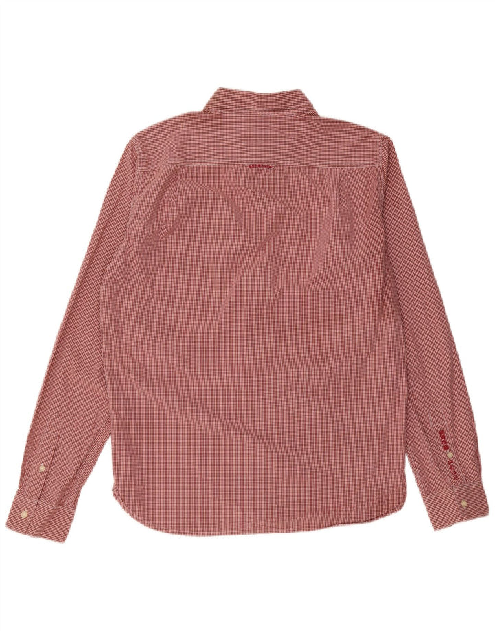 Ανδρικό πουκάμισο SUPERDRY XL Κόκκινο βαμβακερό Gingham