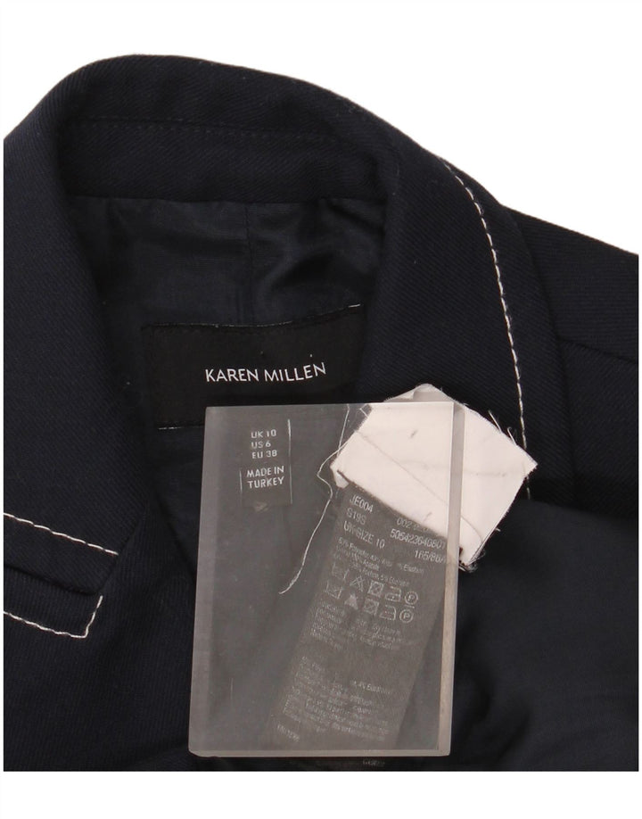 KAREN MILLEN Γυναικείο σακάκι με διπλό στήθος UK 10 Small Navy Blue