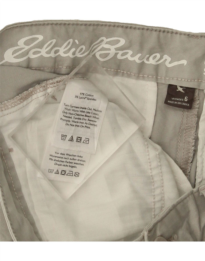 EDDIE BAUER Womens Casual Shorts US 6 Medium W30  Grey Cotton Vintage Eddie Bauer and Second-Hand Eddie Bauer from Messina Hembry 
