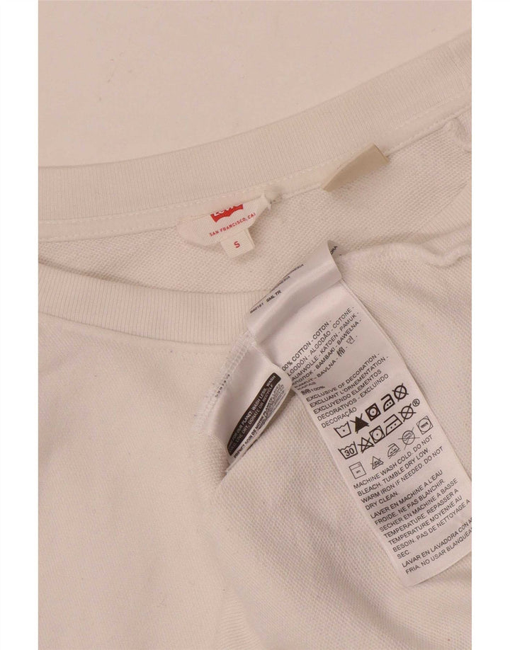 Ανδρικό γραφικό φούτερ Levi's Μικρό λευκό βαμβακερό
