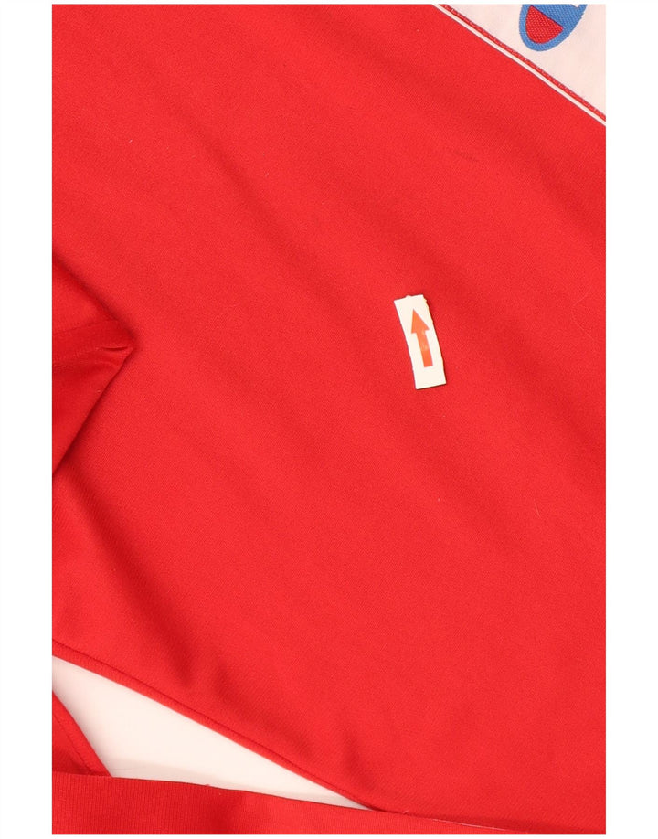 Ανδρική φόρμα φόρμας Champion Graphic, XL Red Colourblock Πολυεστέρας