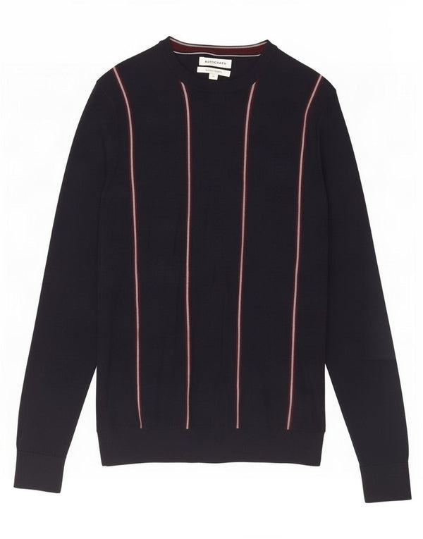 Ανδρικό πουλόβερ Marks & Spencer Autograph Boat Neck Jumper Medium Navy Blue