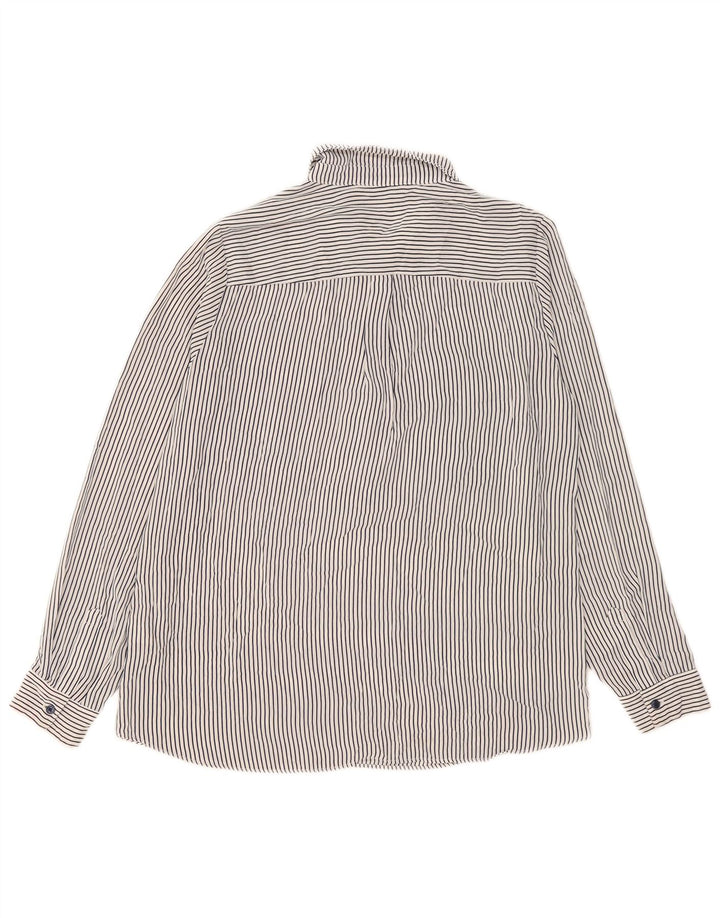 Γυναικείο πουλόβερ μπλούζα Oasis UK 14 Large White Pinstripe Polyester