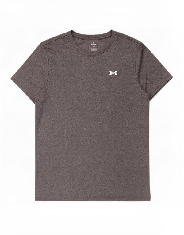 Under Armour Γυναικείο T-Shirt Top UK 14 Medium Grey Polyester