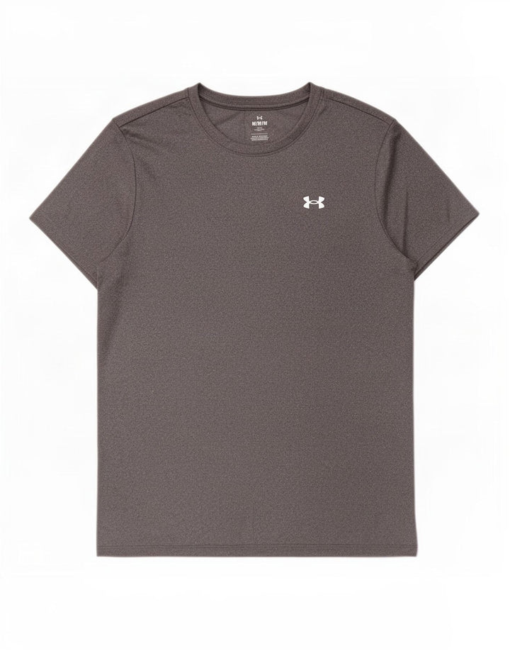 Under Armour Γυναικείο T-Shirt Top UK 14 Medium Grey Polyester