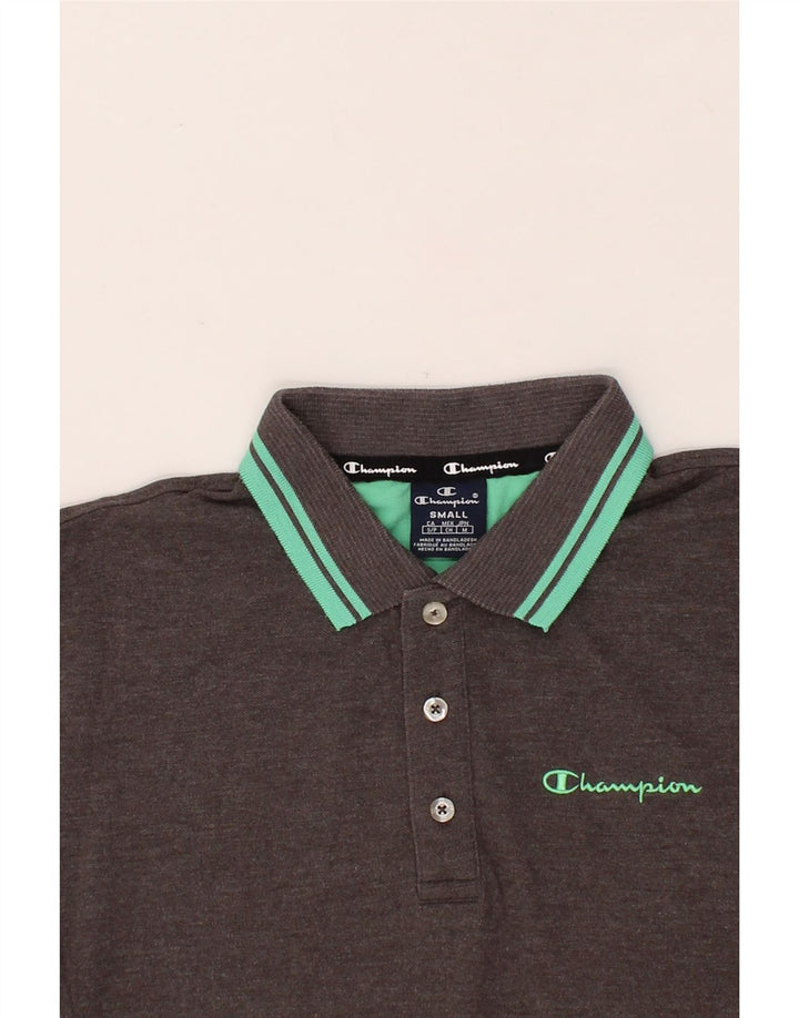 CHAMPION Mens Polo Shirt Small Grey Vintage Champion and Second-Hand Champion from Messina Hembry 