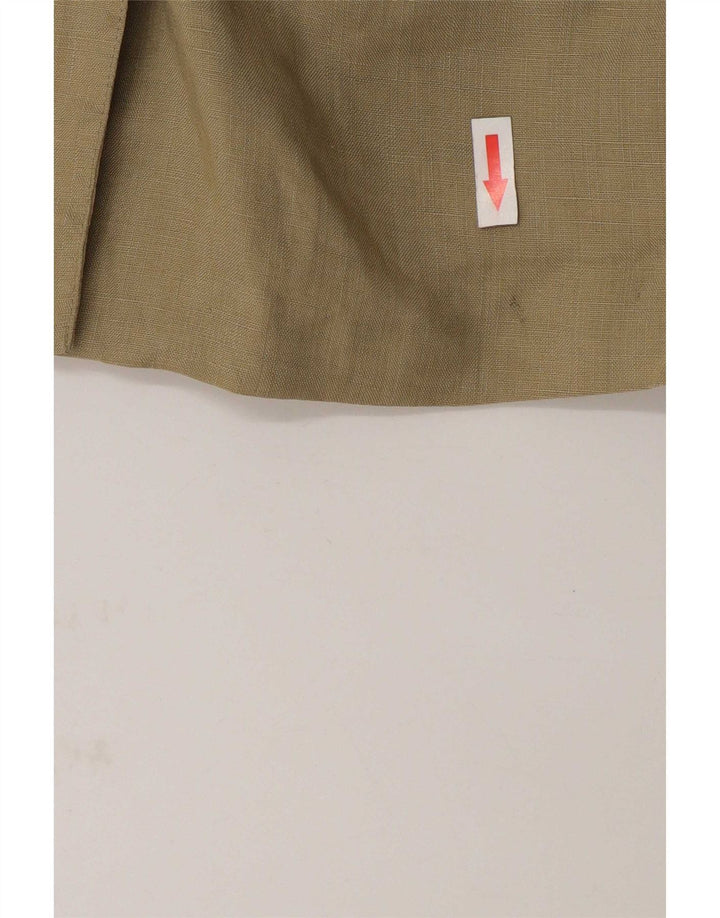 Sportmax Γυναικείο Μπουφάν Blazer με διπλό στήθος UK 12 Μεσαίο Πράσινο Λινό
