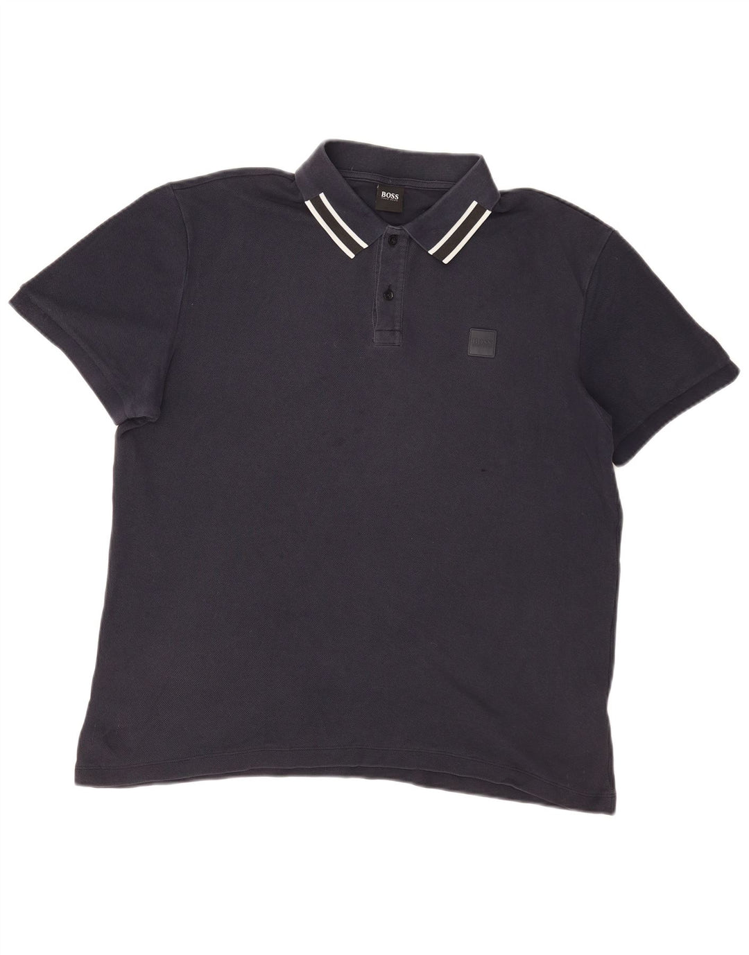 Ανδρικό μπλουζάκι πόλο Hugo Boss XL Navy Blue Cotton