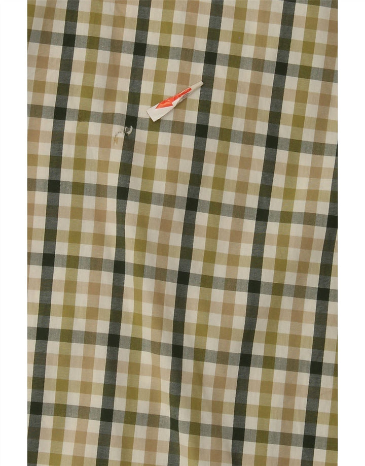 Ανδρικό πουκάμισο Timberland XL Πράσινο βαμβακερό Gingham