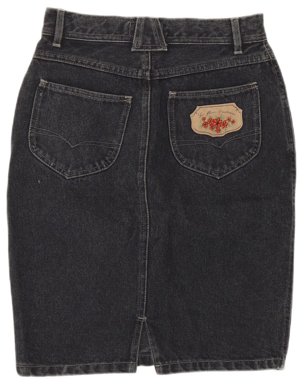 Vintage γυναικεία τζιν φούστα Small W26 Grey