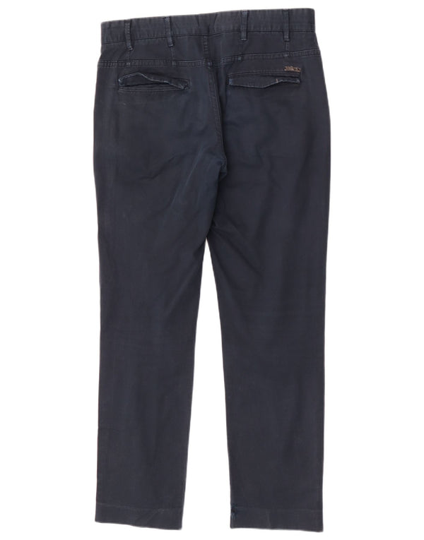 Zara Ανδρικό ίσιο παντελόνι Chino EU 40 Medium W31 L29 Navy Blue Cotton