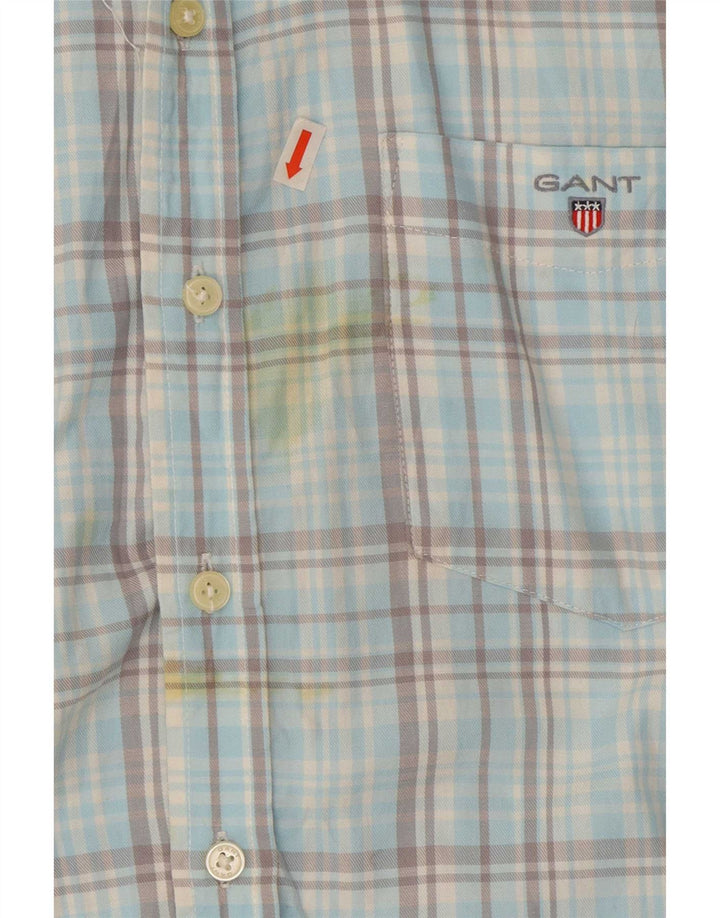 Ανδρικό πουκάμισο Gant Size 36/38 15 1/2 Medium Blue Check