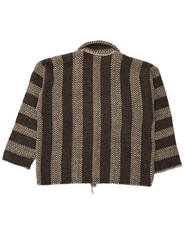 Ανδρικό πουλόβερ με λαιμόκοψη VINTAGE XL Γκρι Chevron Aztec