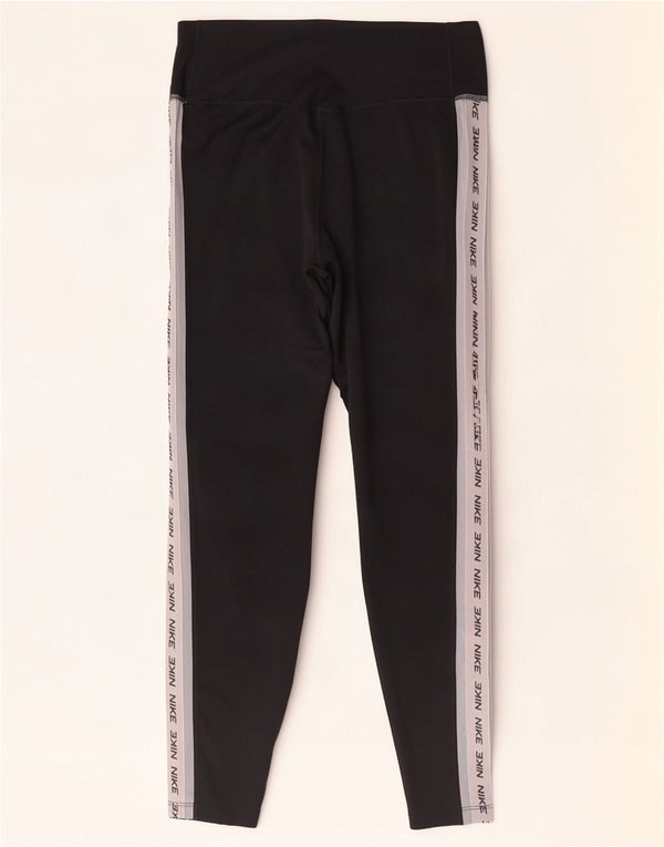 Γυναικεία κολάν Nike Dri Fit Graphic UK 14 Medium Black Colourblock