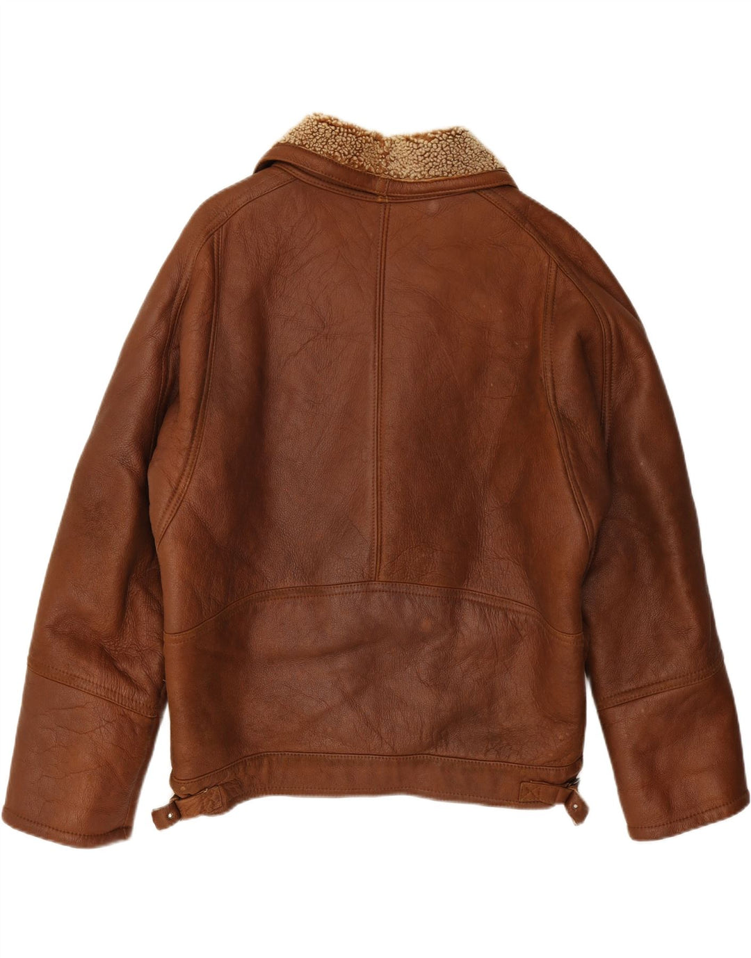 Ανδρικό Shearling Jacket VINTAGE UK 42 XL Καφέ