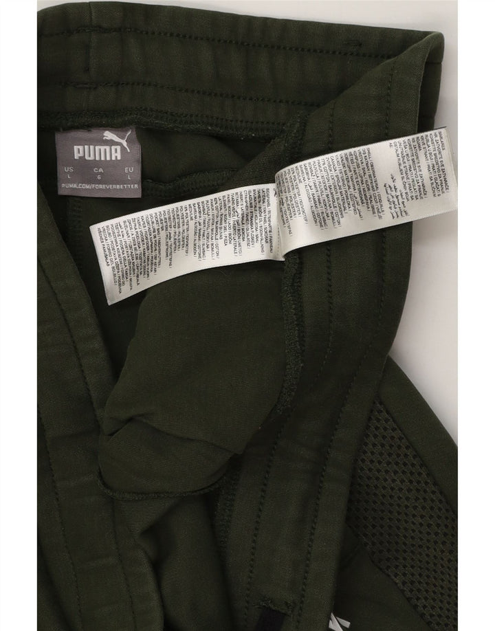 Ανδρική αθλητική φόρμα PUMA Graphic Παντελόνι Μεγάλο Πράσινο Βαμβακερό