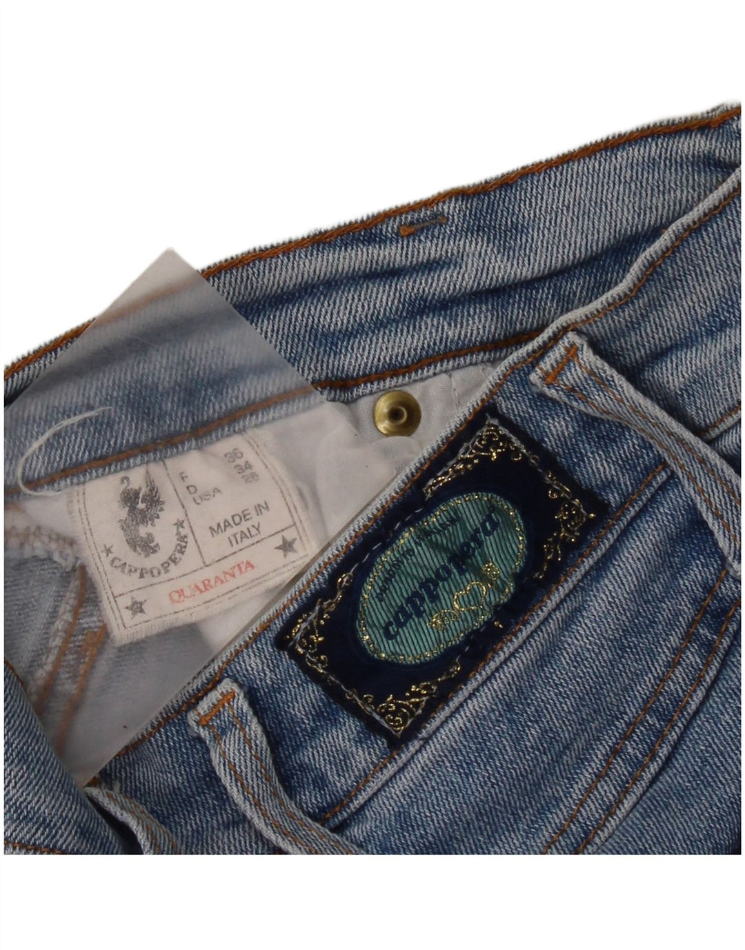 Cappopera Γυναικείο Slim Jeans W26 L25 Μπλε βαμβακερό