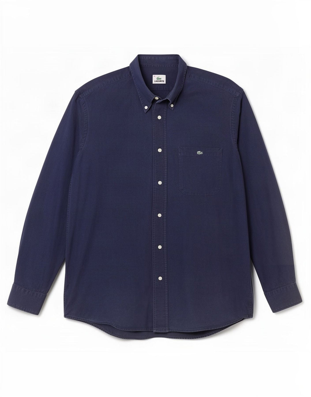 Ανδρικό πουκάμισο Lacoste νούμερο 40 Medium Navy Blue από βαμβάκι