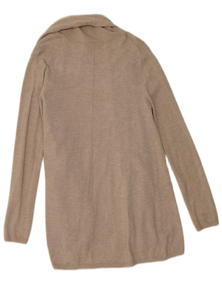 Zara Γυναικεία ανοιχτή ζακέτα UK 10 Small Beige Viscose