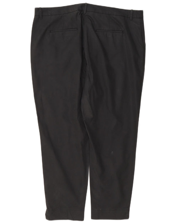 Marks & Spencer Γυναικείο ίσιο παντελόνι Chino UK 18 XL W38 L27 Γκρι βαμβακερό