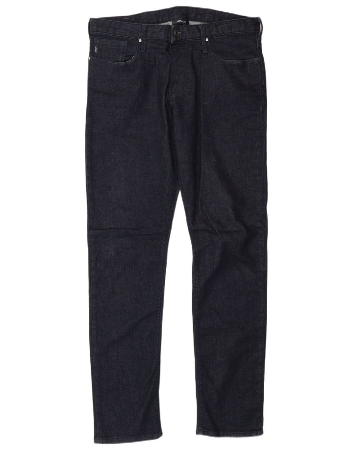 Armani Ανδρικό Slim Jeans W32 L32 Navy Blue Cotton