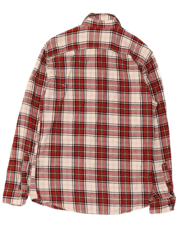 Ανδρικό φανελένιο πουκάμισο Jack & Jones, μεσαίο κόκκινο βαμβακερό