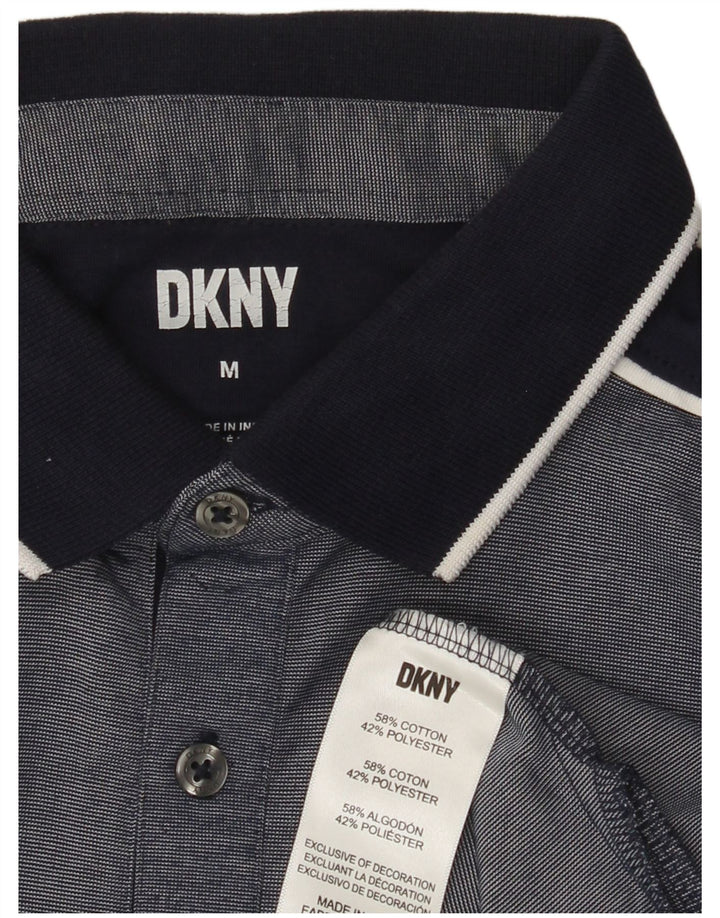 Ανδρικό πουκάμισο πόλο DKNY από βαμβακερό μεσαίο ναυτικό μπλε