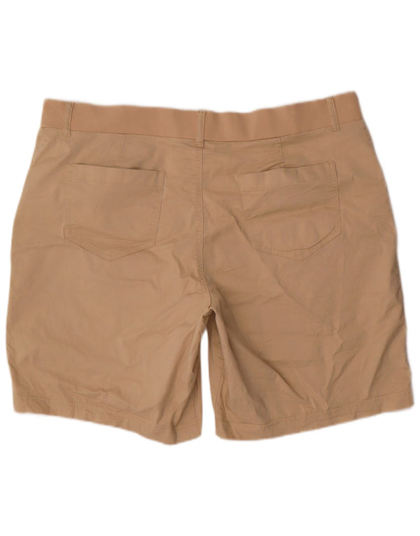 Lee Womens Riders Ψηλόμεσο Σορτς Βερμούδα US 20 3XL W40 Μπεζ βαμβακερό