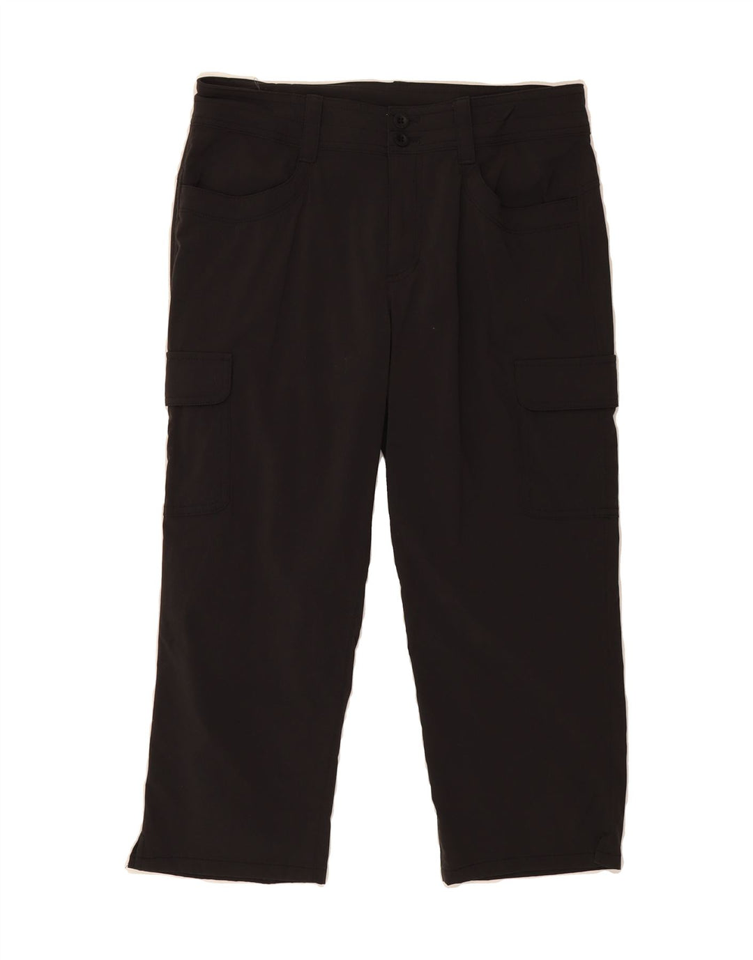 EDDIE BAUER Womens Cargo Capri Trousers US 6 Medium W28 L20 Black Nylon Vintage Eddie Bauer and Second-Hand Eddie Bauer from Messina Hembry 