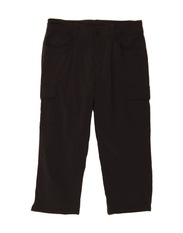 EDDIE BAUER Womens Cargo Capri Trousers US 6 Medium W28 L20 Black Nylon Vintage Eddie Bauer and Second-Hand Eddie Bauer from Messina Hembry 
