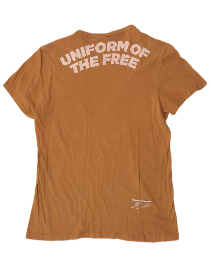 Ανδρικό γραφικό T-Shirt G-Star Top Larg Brown