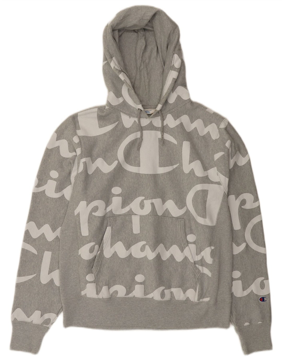 Ανδρικό Champion Graphic Hoodie Jumper Μεσαίο γκρι βαμβακερό