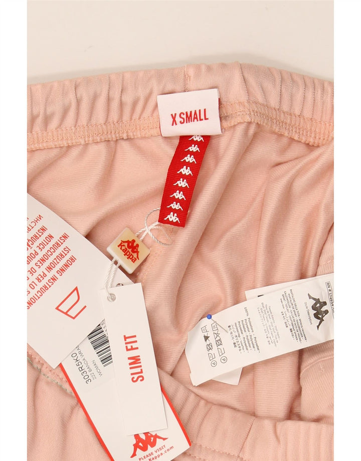 KAPPA Γυναικεία φόρμα αθλητικής φόρμας γραφικά Joggers UK 6 XS Pink Colourblock