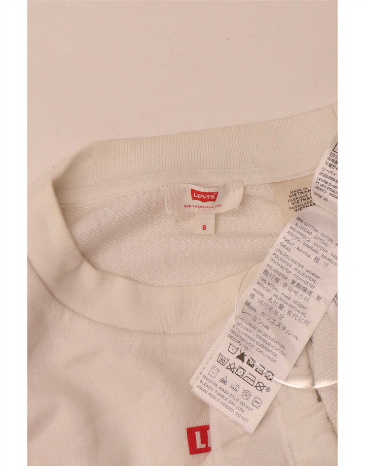 Γυναικεία φούτερ Levi's Oversized Jumper UK 10 Small White Colourblock