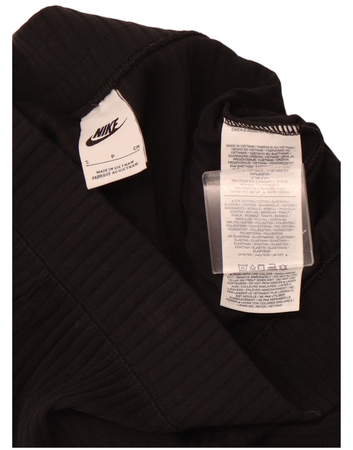 Γυναικεία φόρμα NIKE Flare Παντελόνι UK 8 Small Black Cotton